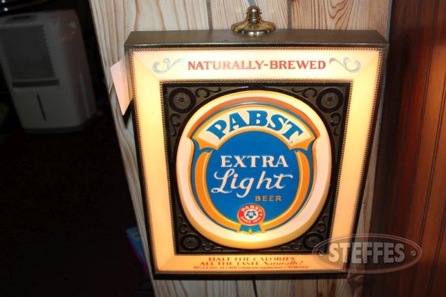 Pabst Extra Light Beer Lighted Sign